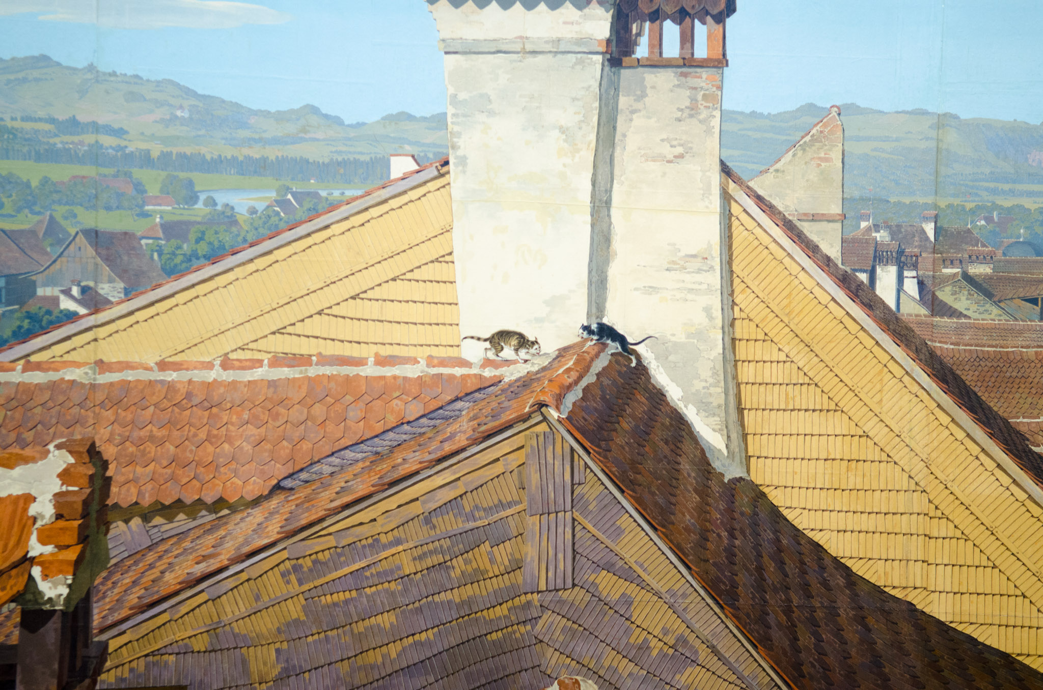 Die Katzen und ihr Vogel