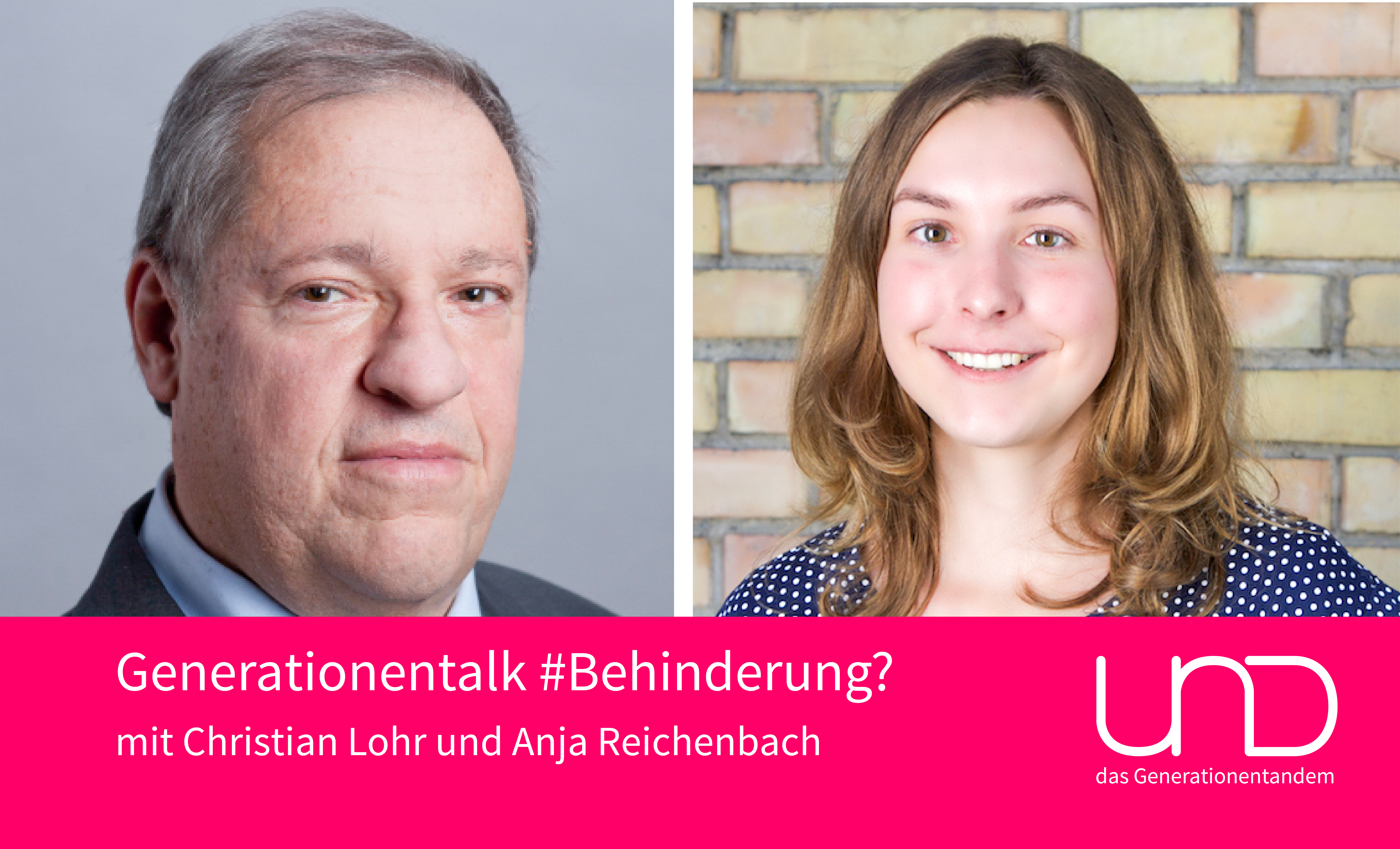 SVP-Mann Luzi Stamm und EU-Befürworterin Nicole Nickerson debattieren im Generationentalk