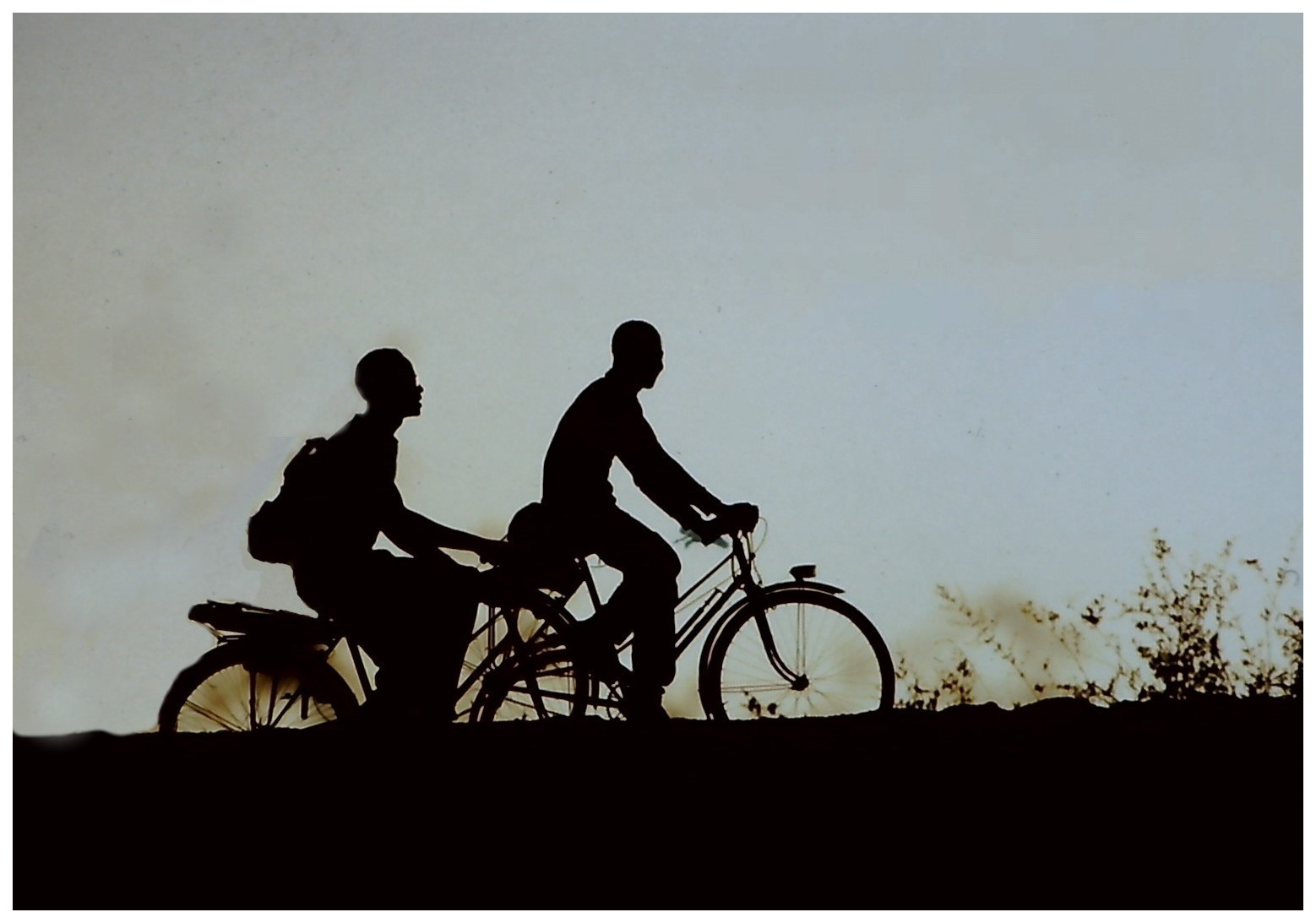 News auf dem Fahrrad