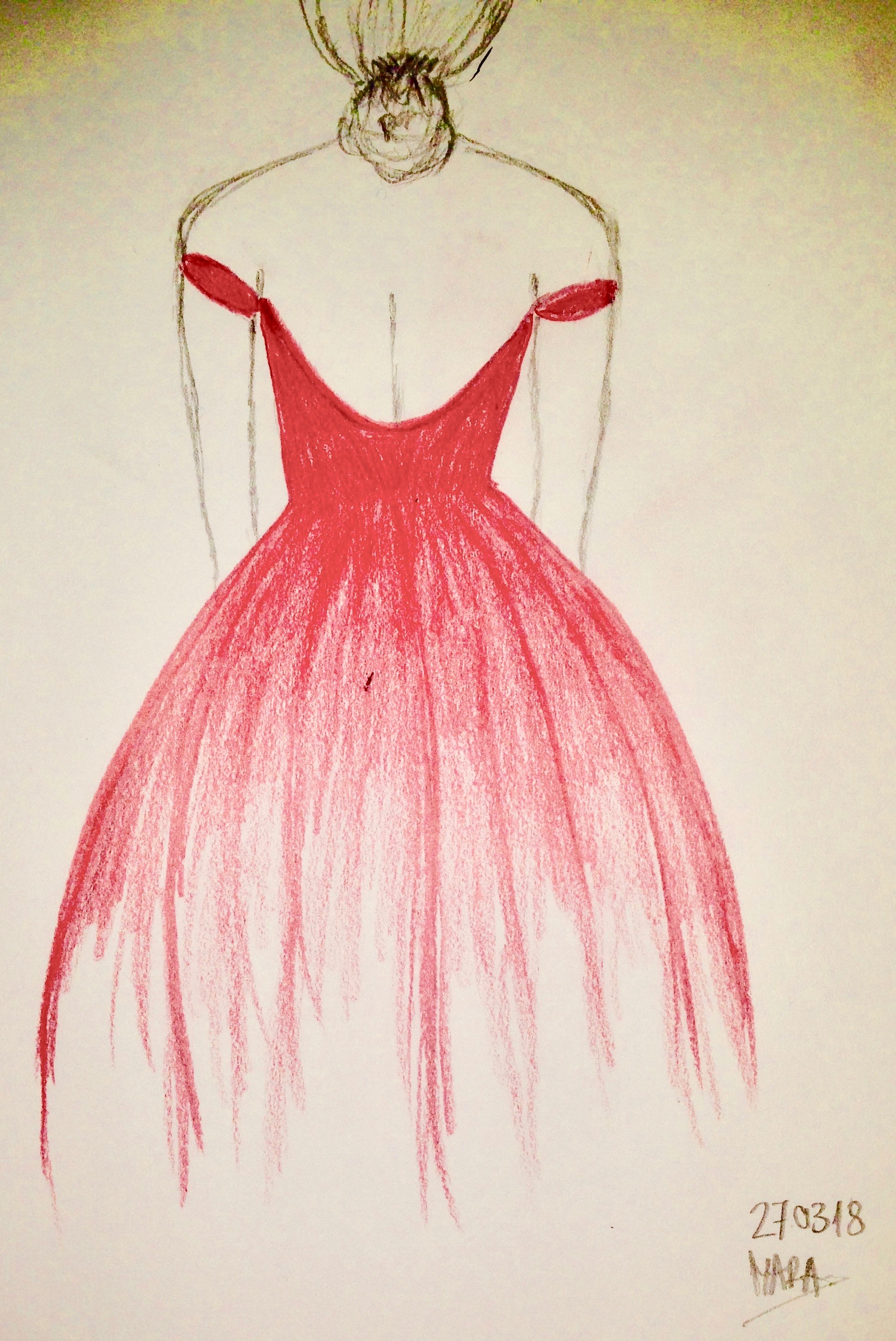 Dieses rote Kleid
