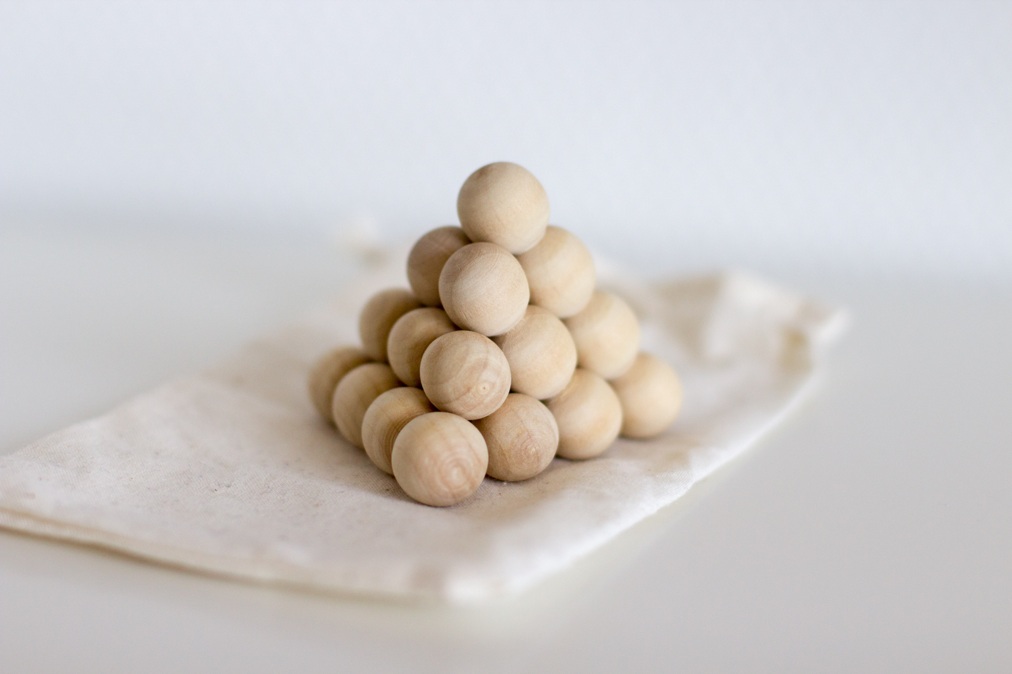 Des Rätsels Lösung: die Holzpyramide