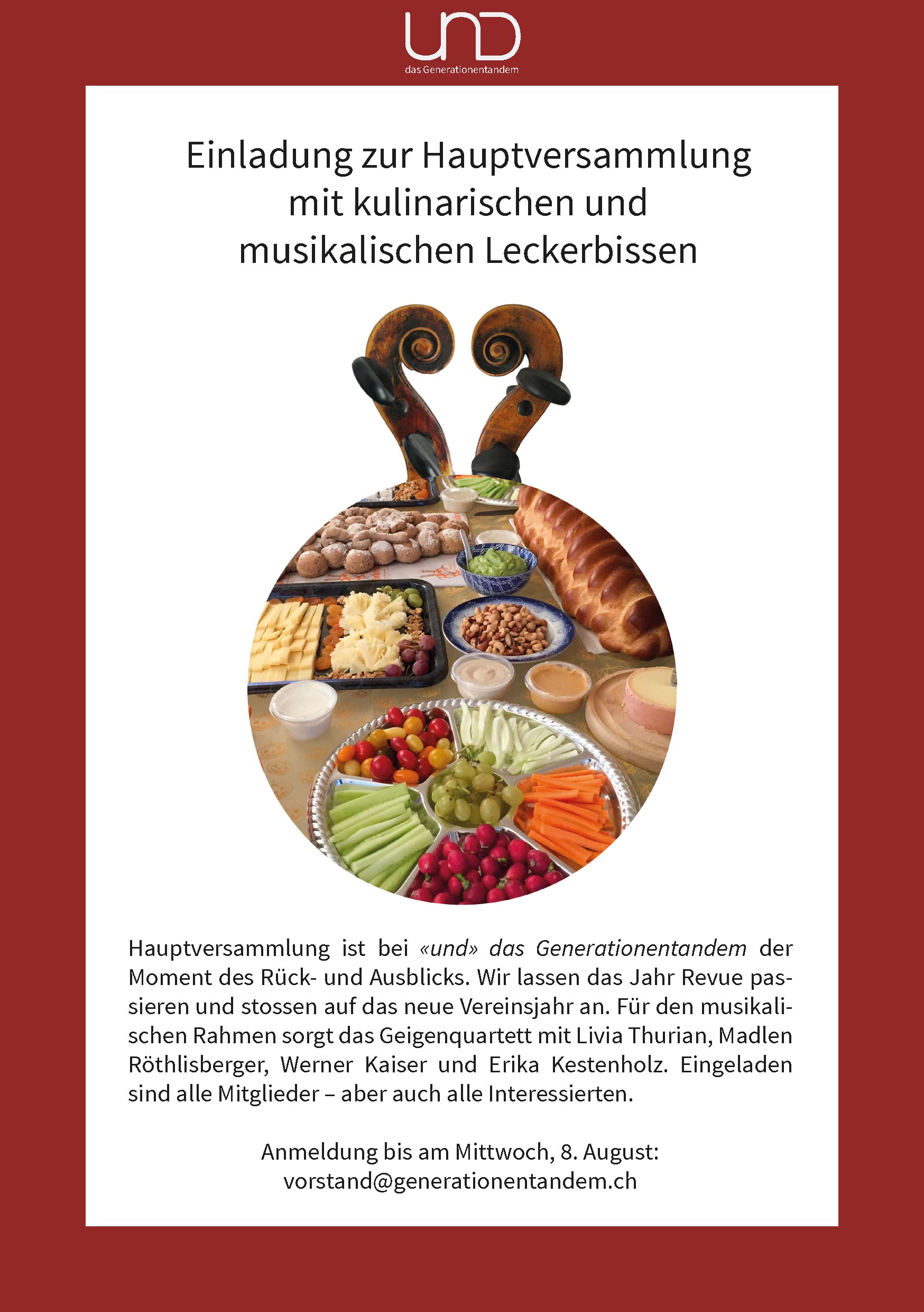 Einladung zur 6. Ordentlichen Hauptversammlung