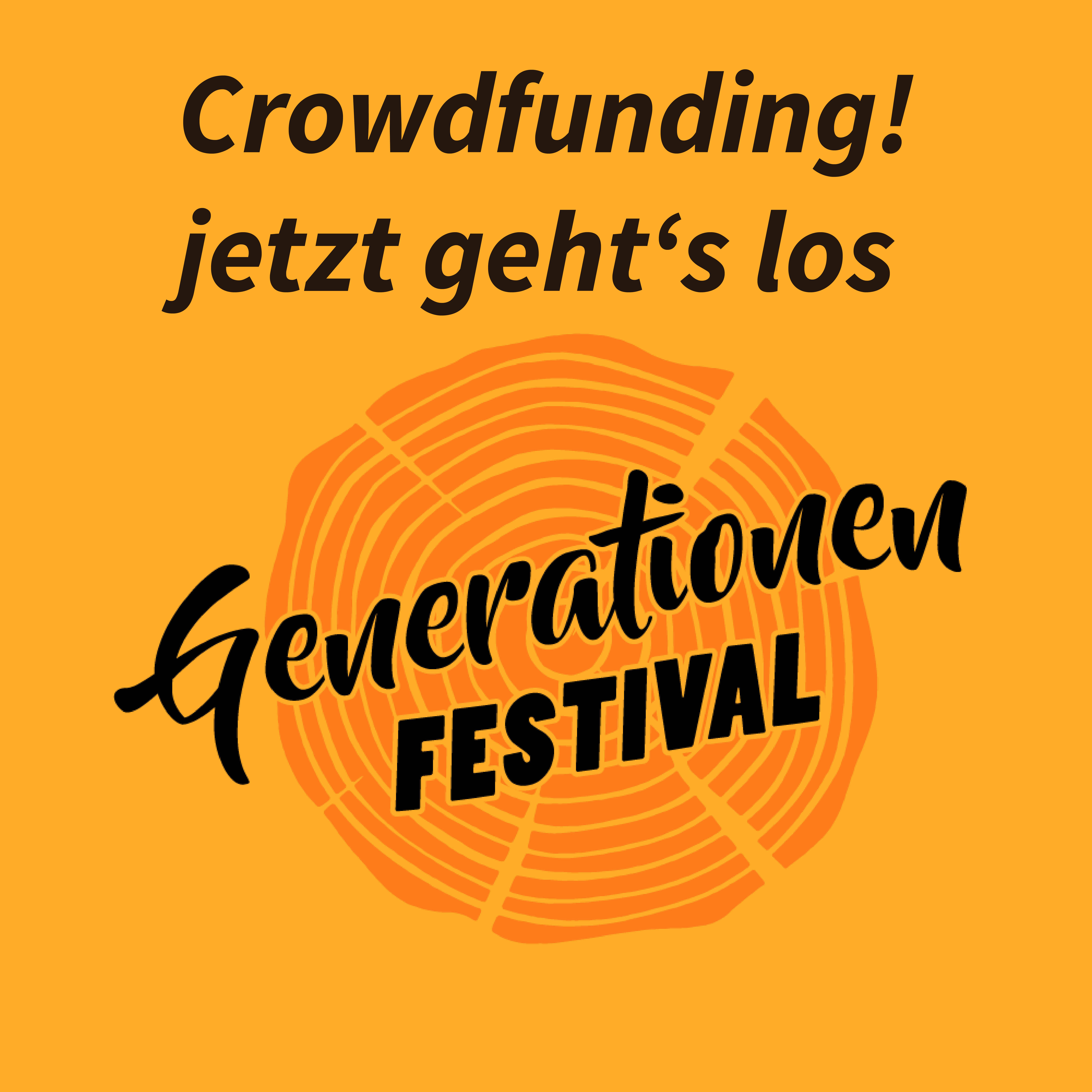 Unterstütze das Crowdfunding des Generationenfestivals!