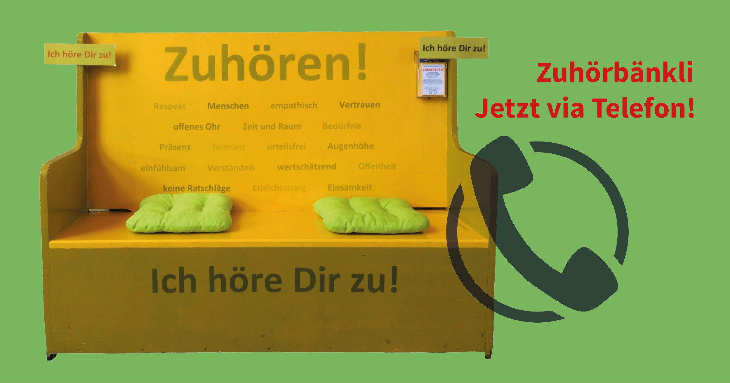 UND während Corona: Digitale Veranstaltungen, Technikhilfe, Zuhörtelefon!